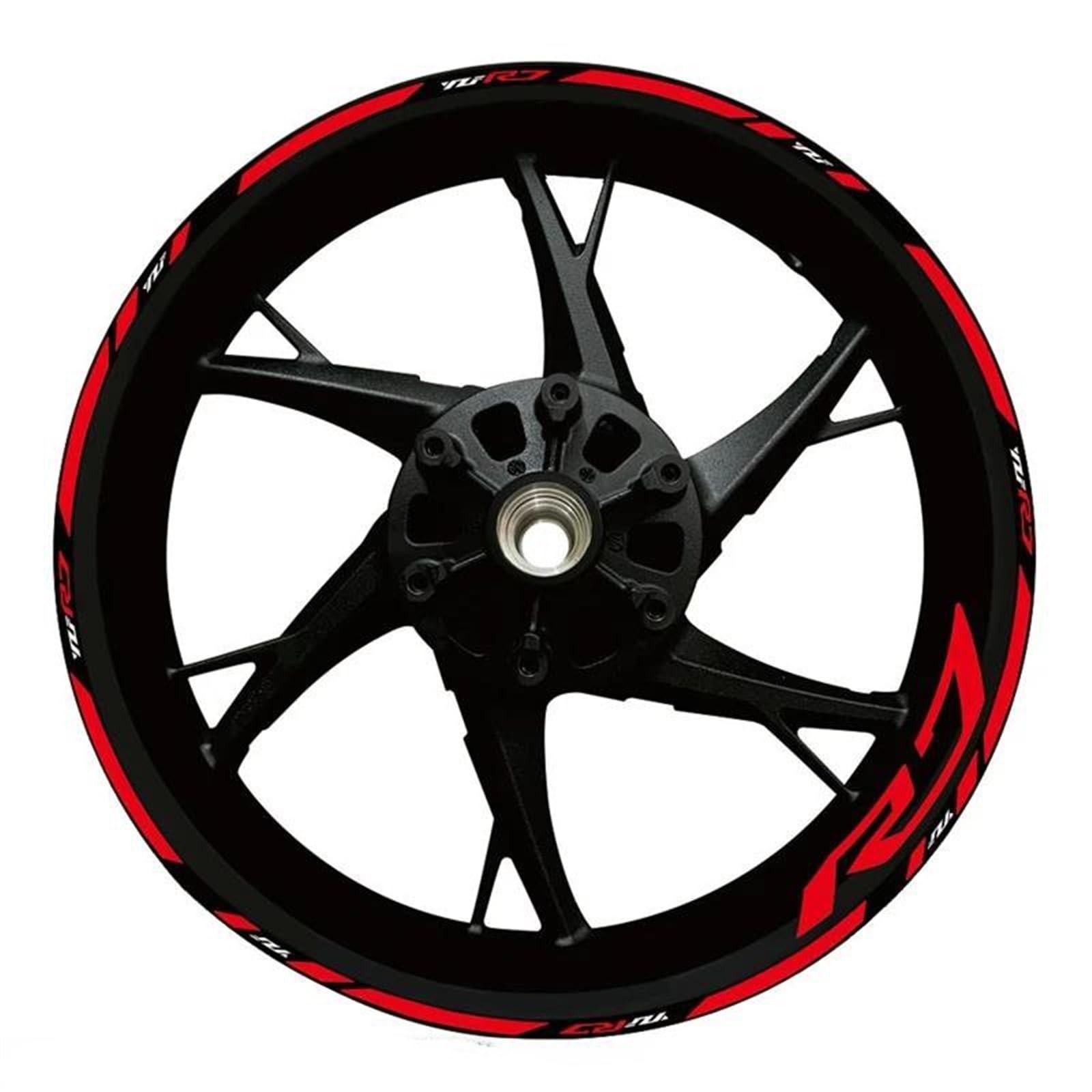 Stickers Motorcycle Wheel Stickers Night Reflective Decorative Rim for Yamaha YZFR7 YZF R7(Style 12)