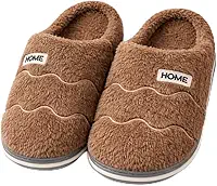 Pantufa Peluciada Interno Externo Macio Solado Pvc Antiderrapante Reforçado Alto Chinelo Masculino Feminino Unissex Home Confortável Aberto Veludo Forrada Nuvem Quente Inverno Sapatilha