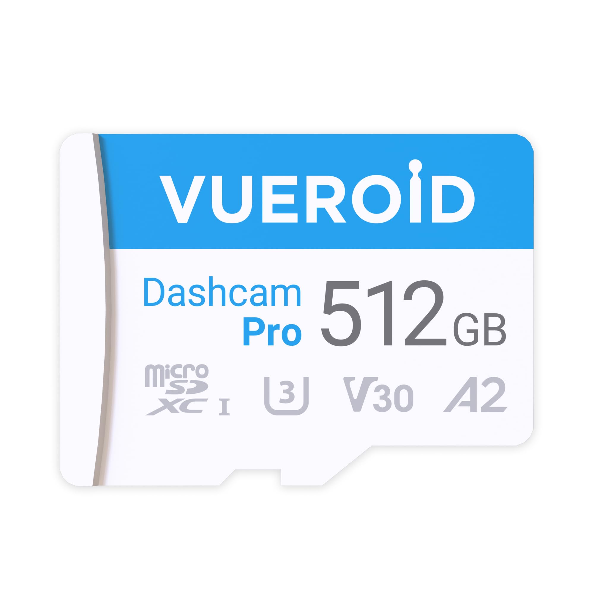512GB Dashcam Pro microSD Card with Reader Adapter, C10, V30, UHS-I, Class 10, A2, High Speed Memory Card for 4K UHD Video, Read Speed up to 100 MB/s microsdxc
