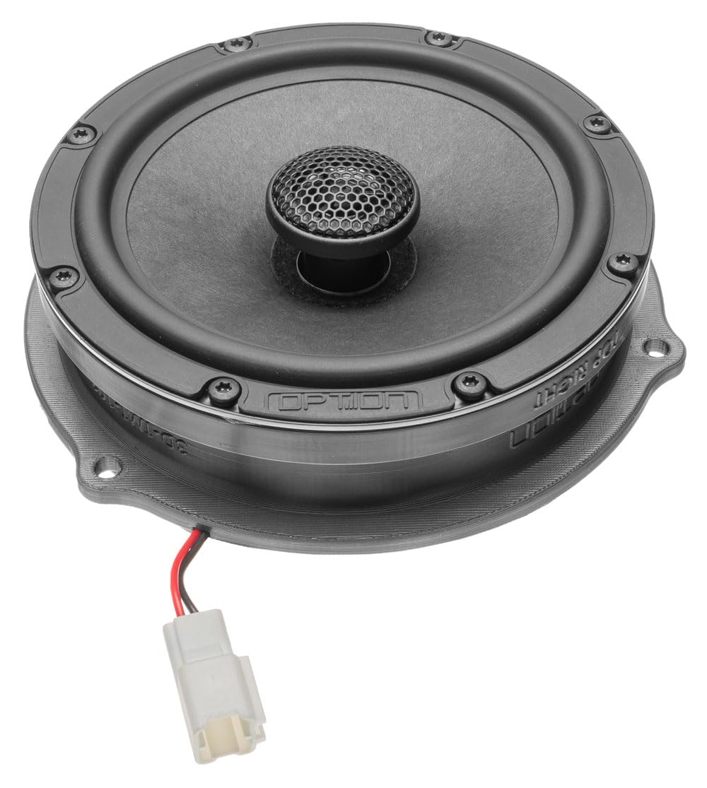 Option Altavoces compatibles con Dacia Bigster DJF (año de construcción a partir de 2025) – Altavoces Plug & Play – 55 WRMS, 3 ohmios, 89 dB de eficiencia, sistema de altavoces traseros de 16,5 cm con