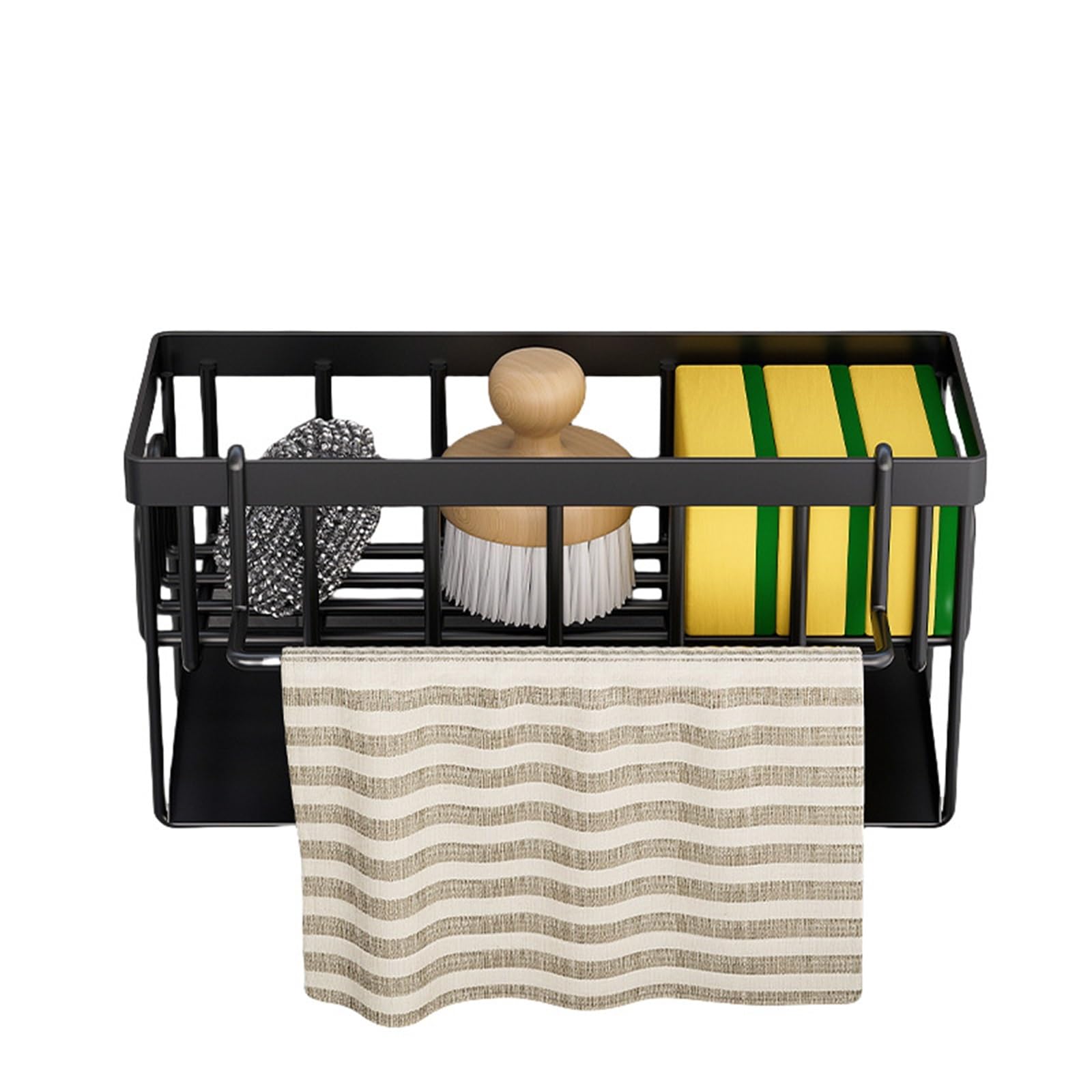DSFVERVD Drain rack Kitchen Sink Caddy, Sponge Holder For, Organizer For Soap,Brush,Scrubber,Stopper, DIshcloth(Color 3)