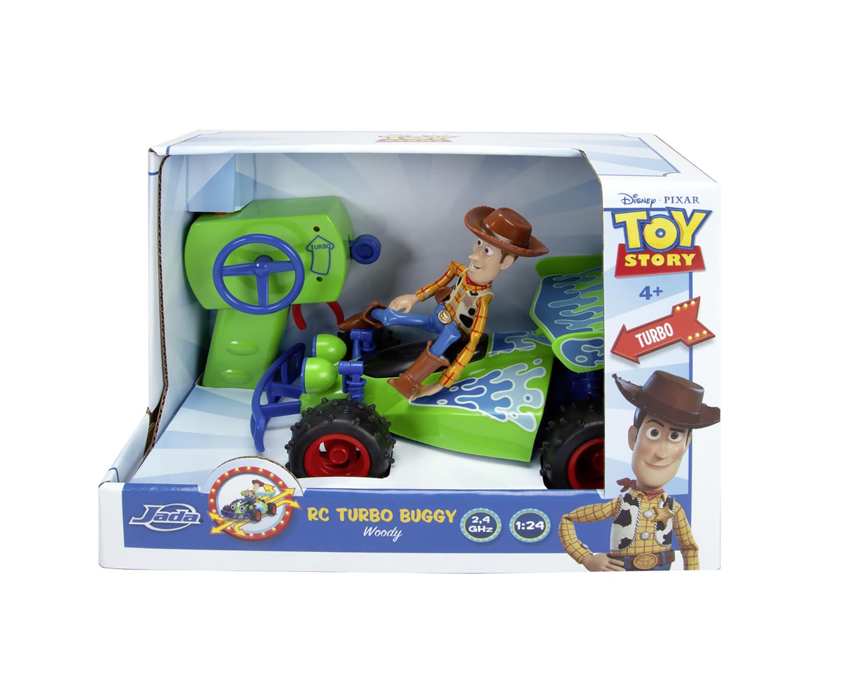 Amazon.com: Jada Toys RC Toy Story Buggy with Woody 1:24