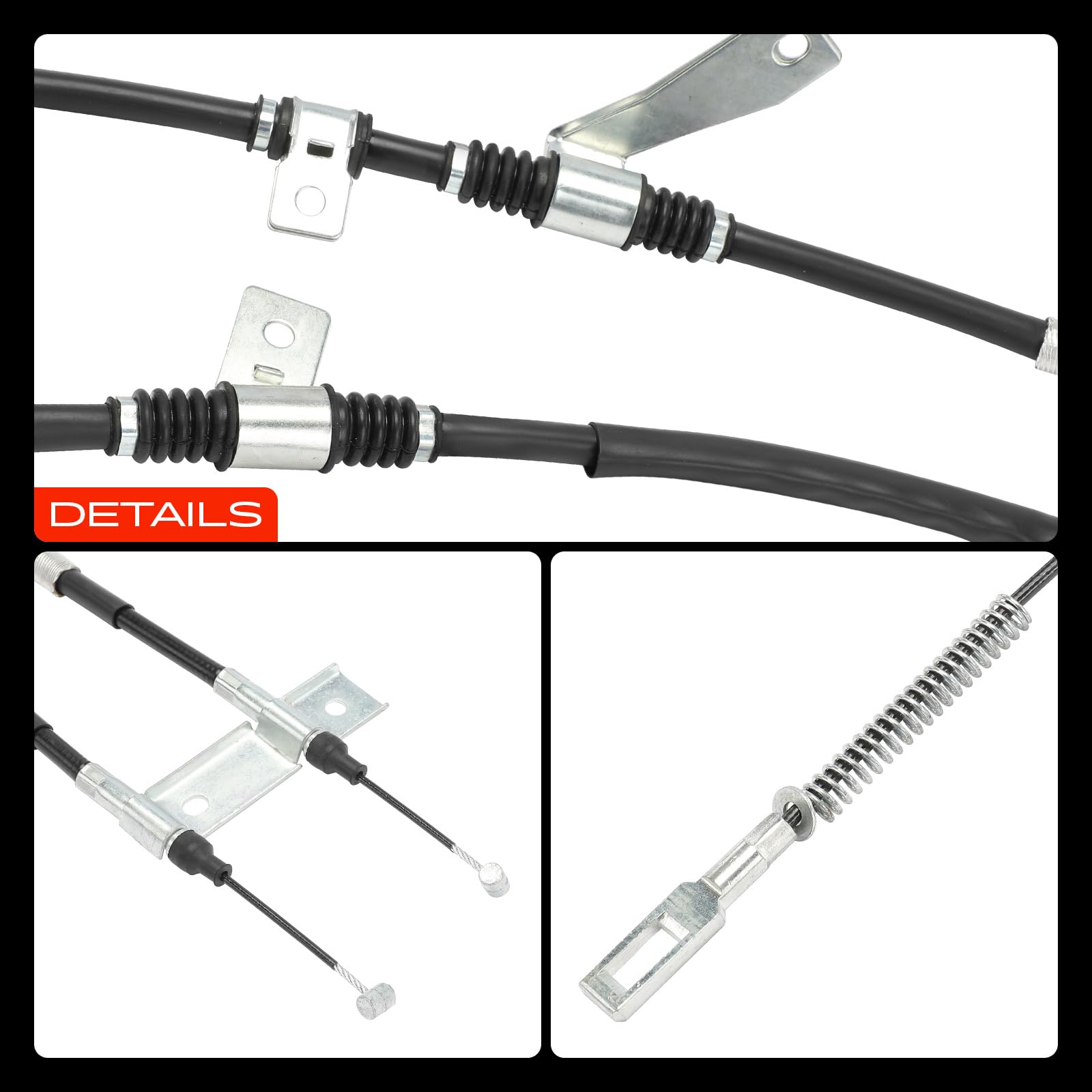 Frankberg Cavo freno a mano Cavi freno a mano Posteriore Compatibile con Rexton/Rexton II GAB 2.7 XDi 2.7 D 4x4 2.7 XDi 4x4 2.9 TD 2.3 RX230 4x4 3.2 RX320 4x4 2002-2025 Replace# K17448,4901008101