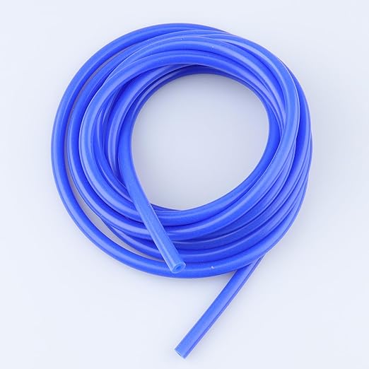 ID 1/8" (3mm) Silicone Vacuum Tubing Hose 10FT (3 Meter), 130 PSI Maximum Pressure Blue