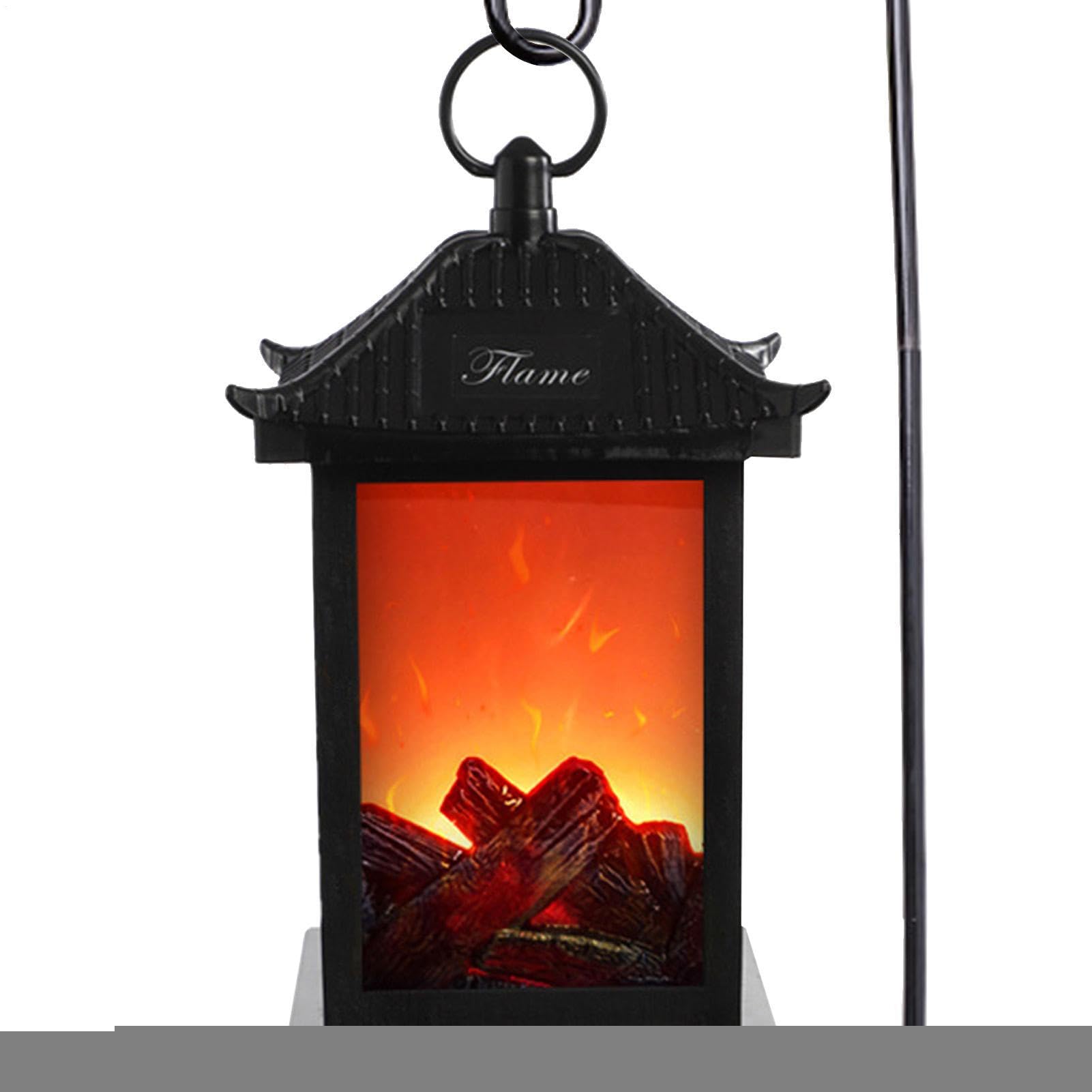 Linterna de chimenea con pilas y luces LED de efecto fuego realista en movimiento 8