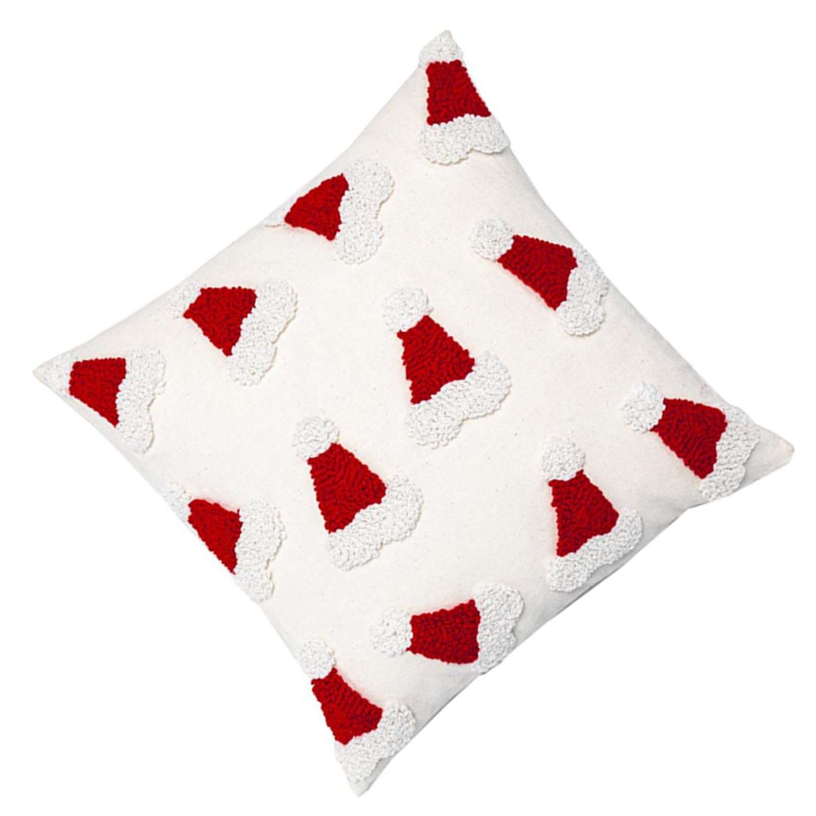 Kalttoy Christmas Spirits Throw Pillow Covers Soft Durability Sofa Pillowcases Living Room Bedroom Decoration Pillow Protectors Christmas Covers