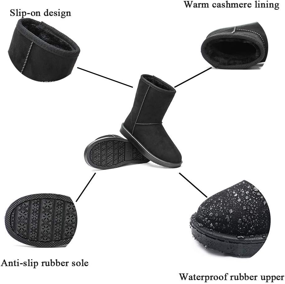 DKSUKO Women's Classic Waterproof Snow Boots Winter Boots - Image 5