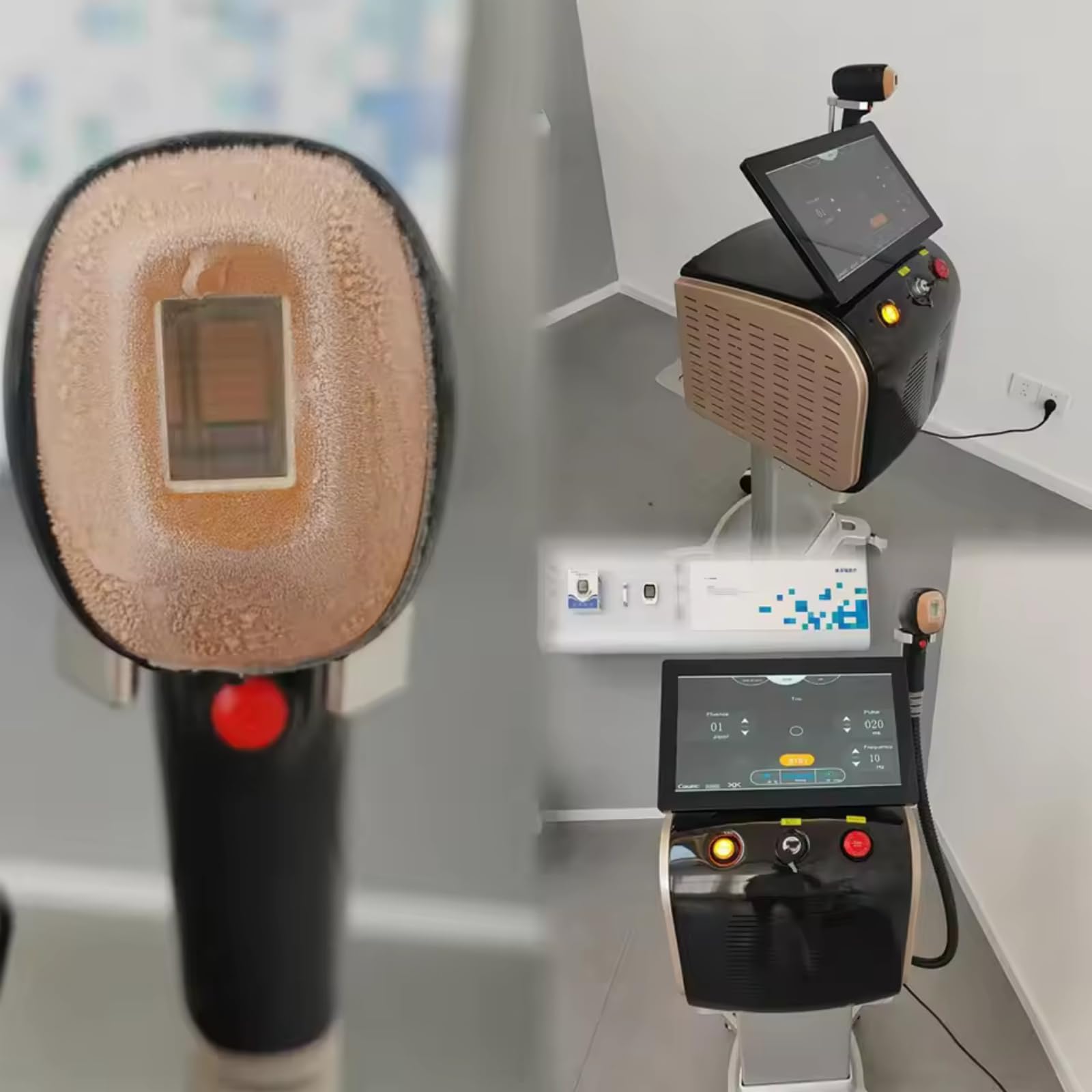 Nuovo Laser a Diodo 808 nm con Manico di Ghiaccio, Dispositivo per Epilazione Indolore, Multifunzione per Centri Estetici, Apparecchiature Professionali per la Casa