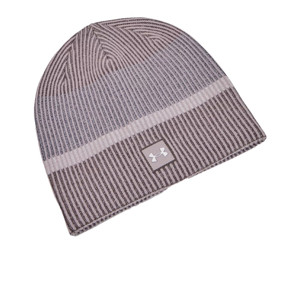 Under Armour Men's Tetra Gray / Fresh Clay / Reflective Launch Beanie - Aw24