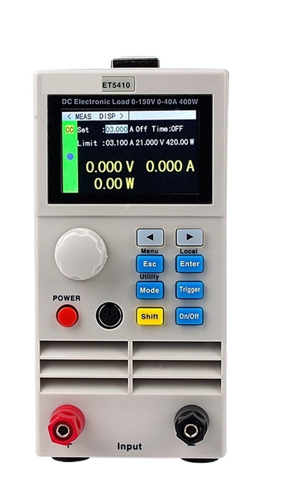 Tester pojemności baterii litowej ET5301, analizator obciążenia, wyświetlacz, tester obciążenia elektronicznego, miernik rozładowania 400 W, 150 V, 60 A Pomiar rezystancji(ET5410)