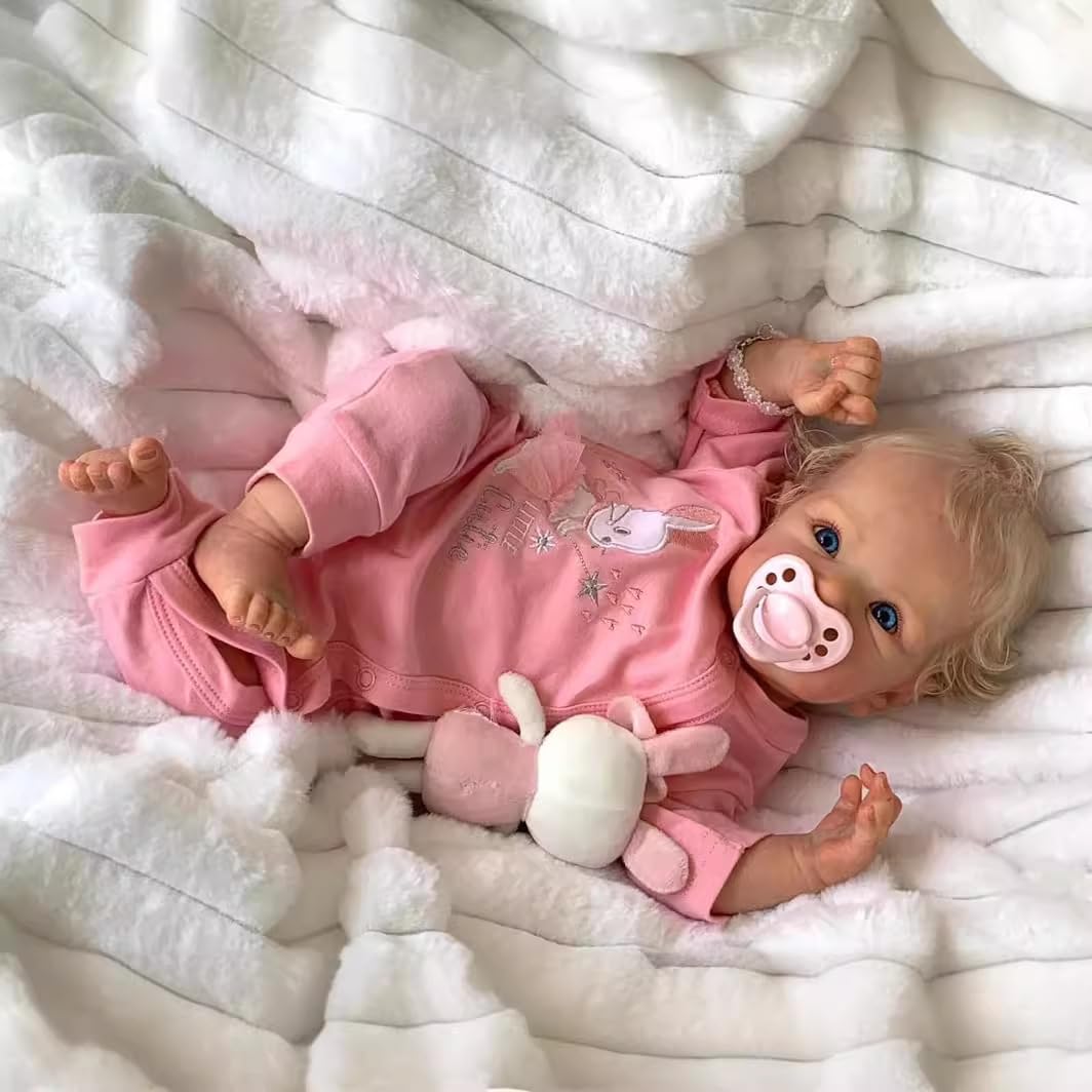 MAIHAO 18inch 46cm Bambole Reborn Maschio Bambolotti di Silicone Originali Bambola Che sembrano Veri Neonato bambile Toddler realistica Femmina Baby Dolls Occhi Chiudi