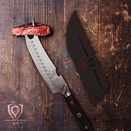 Dalstrong Pitmaster Bbq & Meat Knife - 8 Inch - Shogun Series Elite - Forked Tip & Bottle Opener - Japanese Aus-10V Super Steel - G10 Handle - W/Sheath #TOP7