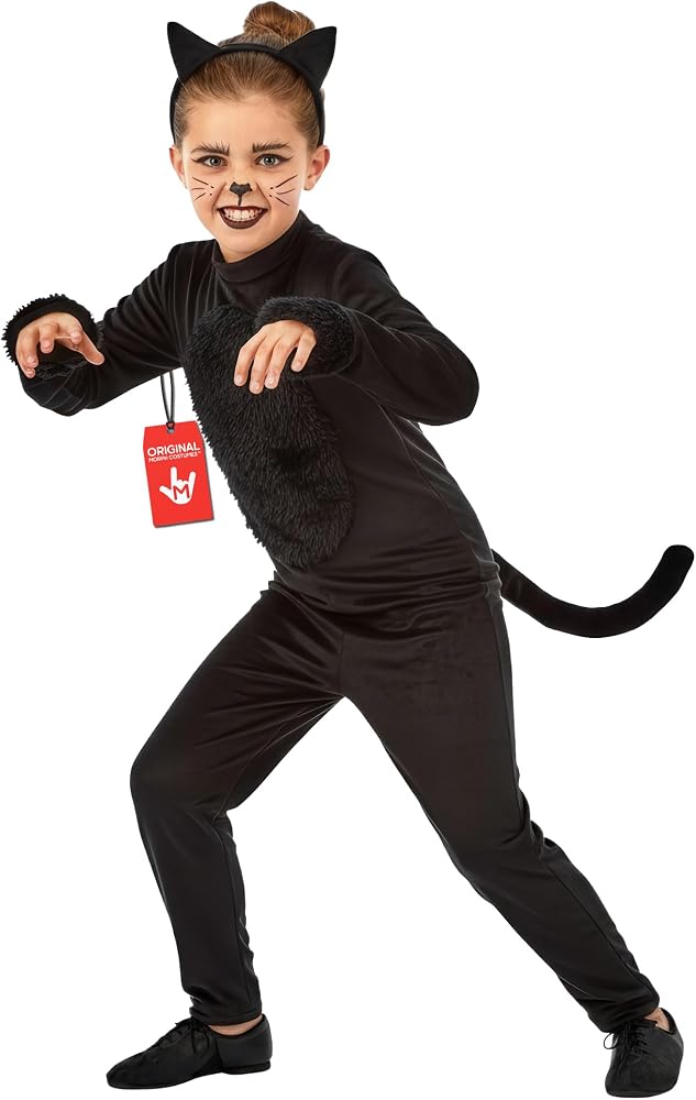 fun shack, Black Cat Costume Girls, Halloween Costumes for Kids, S