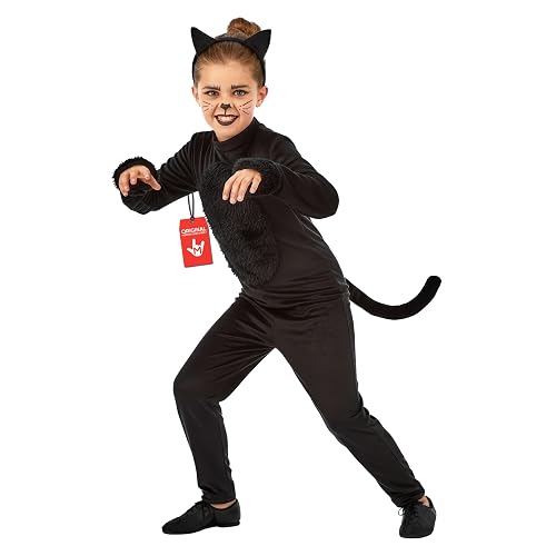 Fun Shack Disfraz Gato Niña, Disfraz Animal Halloween Niña, XL