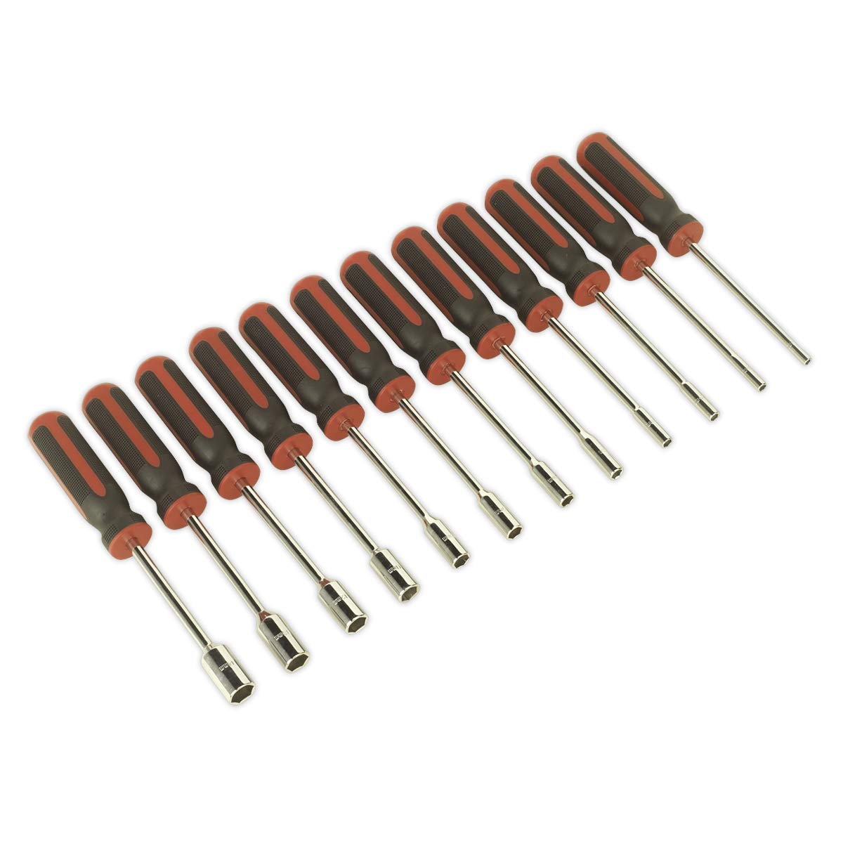 Sealey AK4911 Nut Driver Set, Silver, Set of 12 Piece