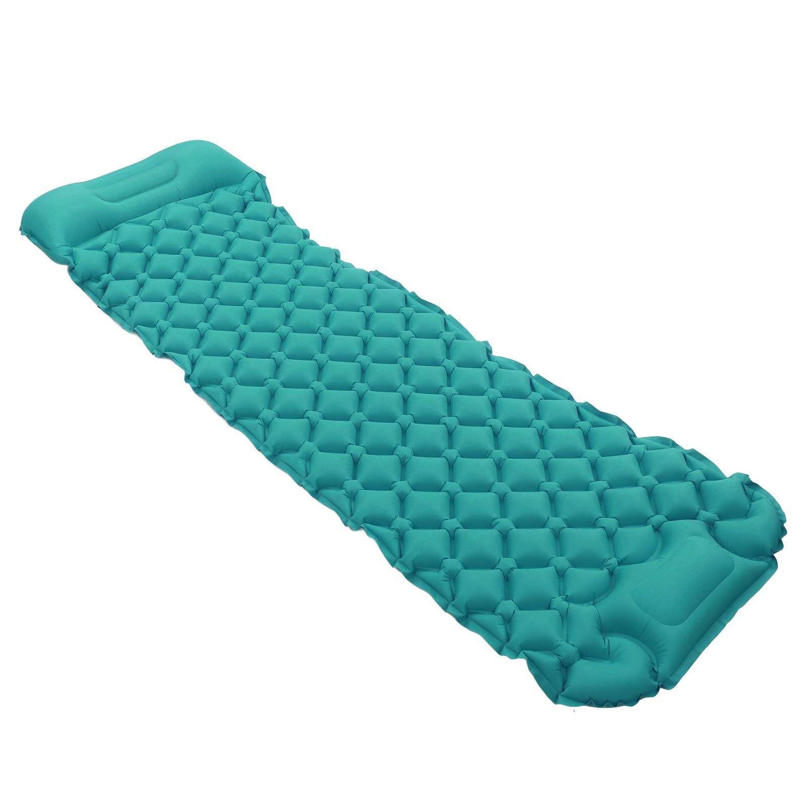 Coussin de Couchage de Camping Gonflable Ultraléger et Imperméable, avec Oreiller pour Randonnée, 76,8x24,0 Pouces (Bleu Paon)