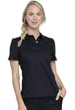 Scrubs for Women Polo Top Snap Front Tuckable Scrub Shirt with Chest Pocket, Mesh Panels, Stretch Easy Care - WW698