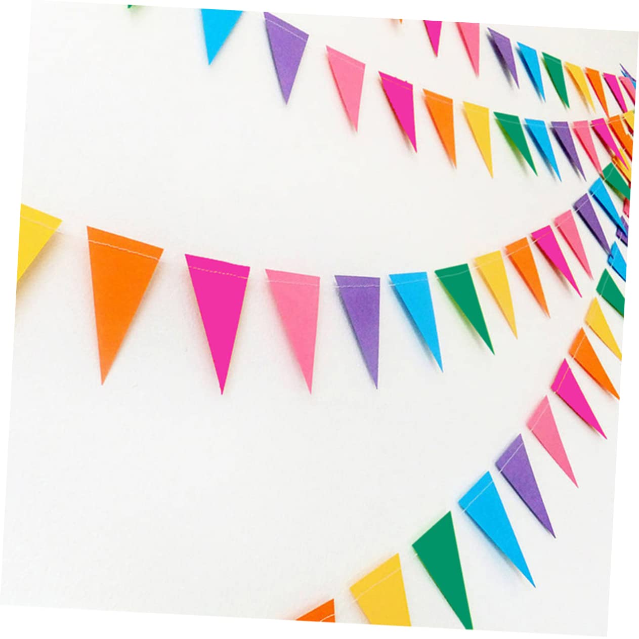 PRETYZOOM 4m Party Decorations Birthday Garland Flags Suitable for Mall Wedding Celebration