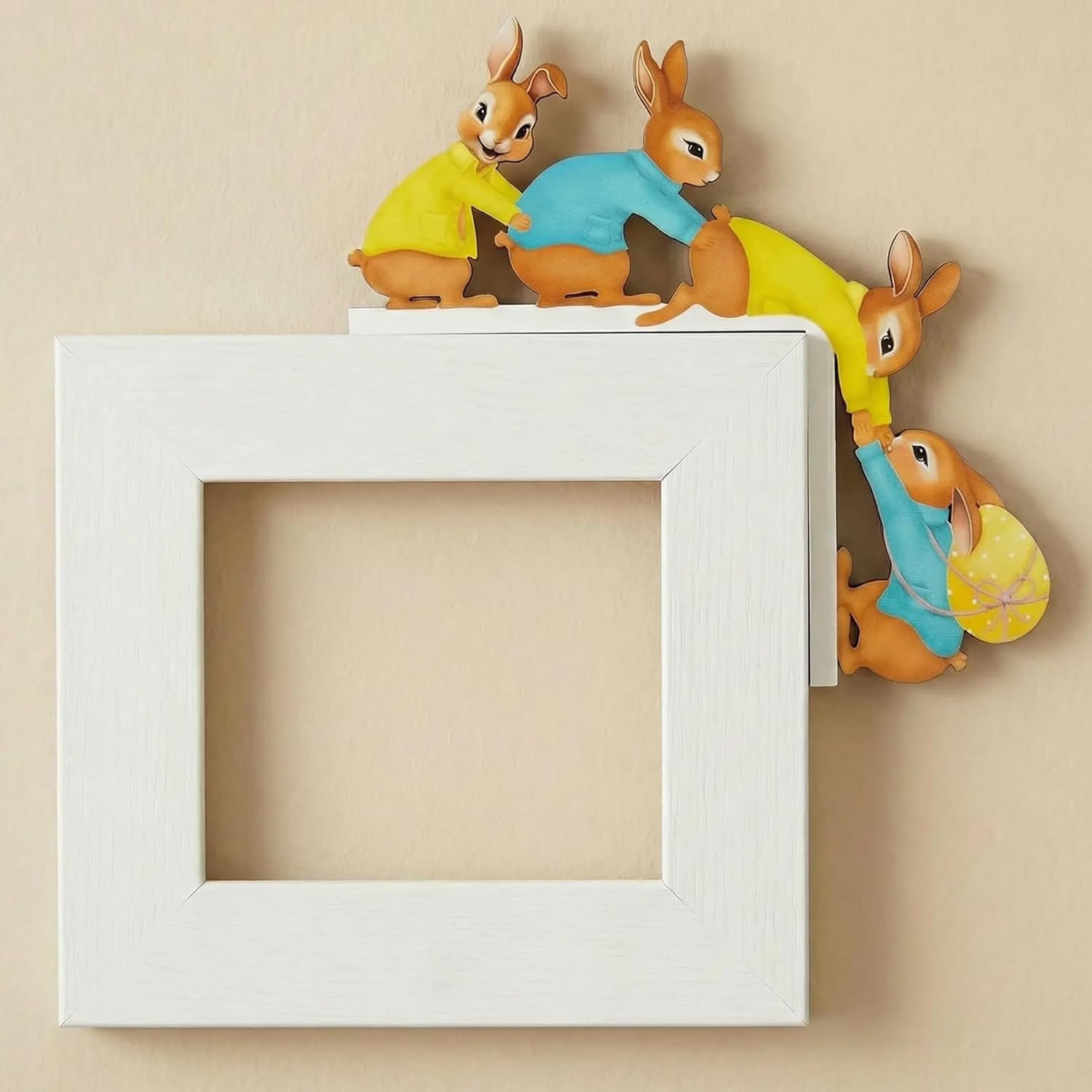 Türrahmen Deko Ostern,Ostern Türrahmen Osterhasen,Fliegennetz,Fliegengitter Fenster