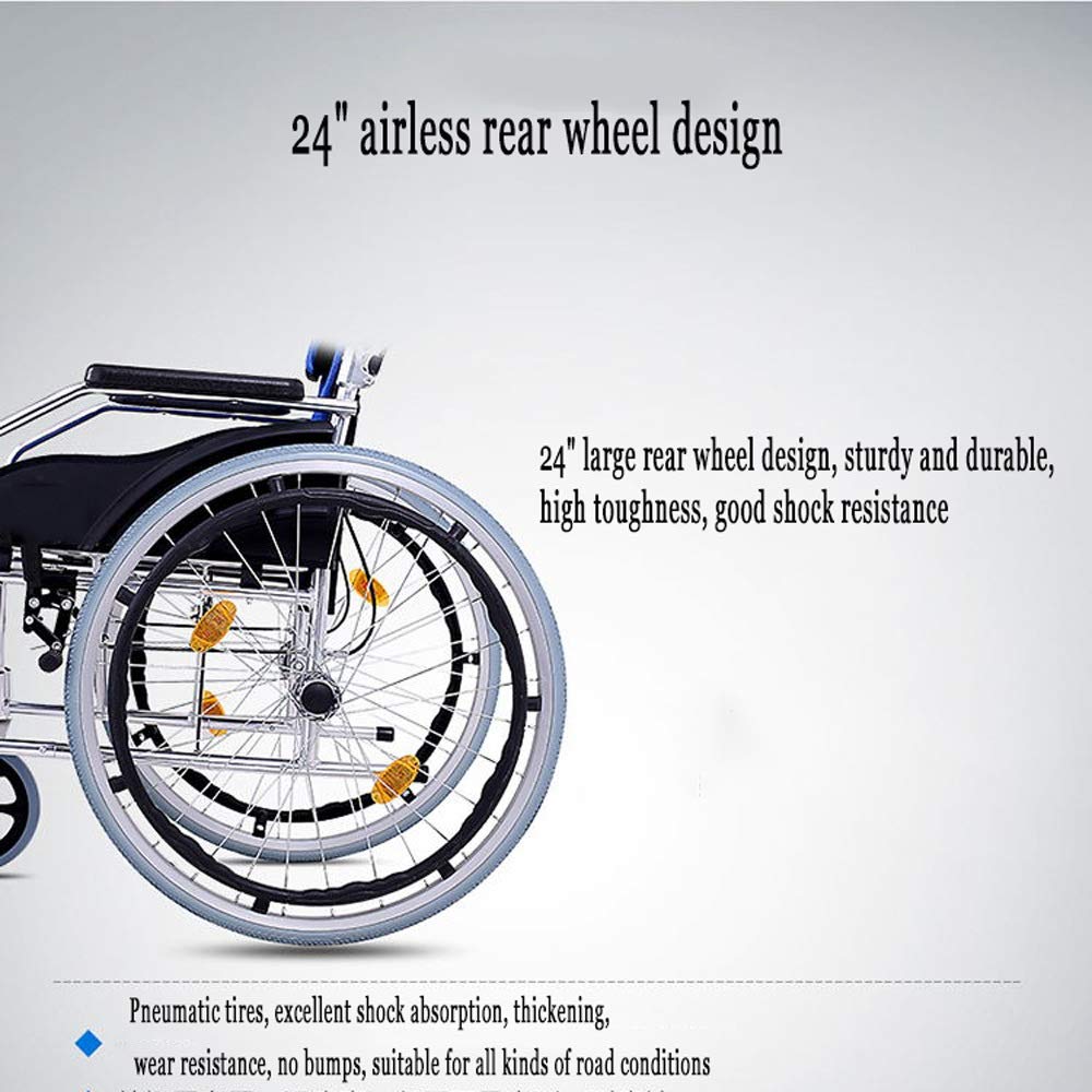 Składany lekki wózek inwalidzki ze stopu aluminium dla osób starszych i niepełnosprawnych – chodzik typu Push-Type, składany przenośny design do przenoszenia