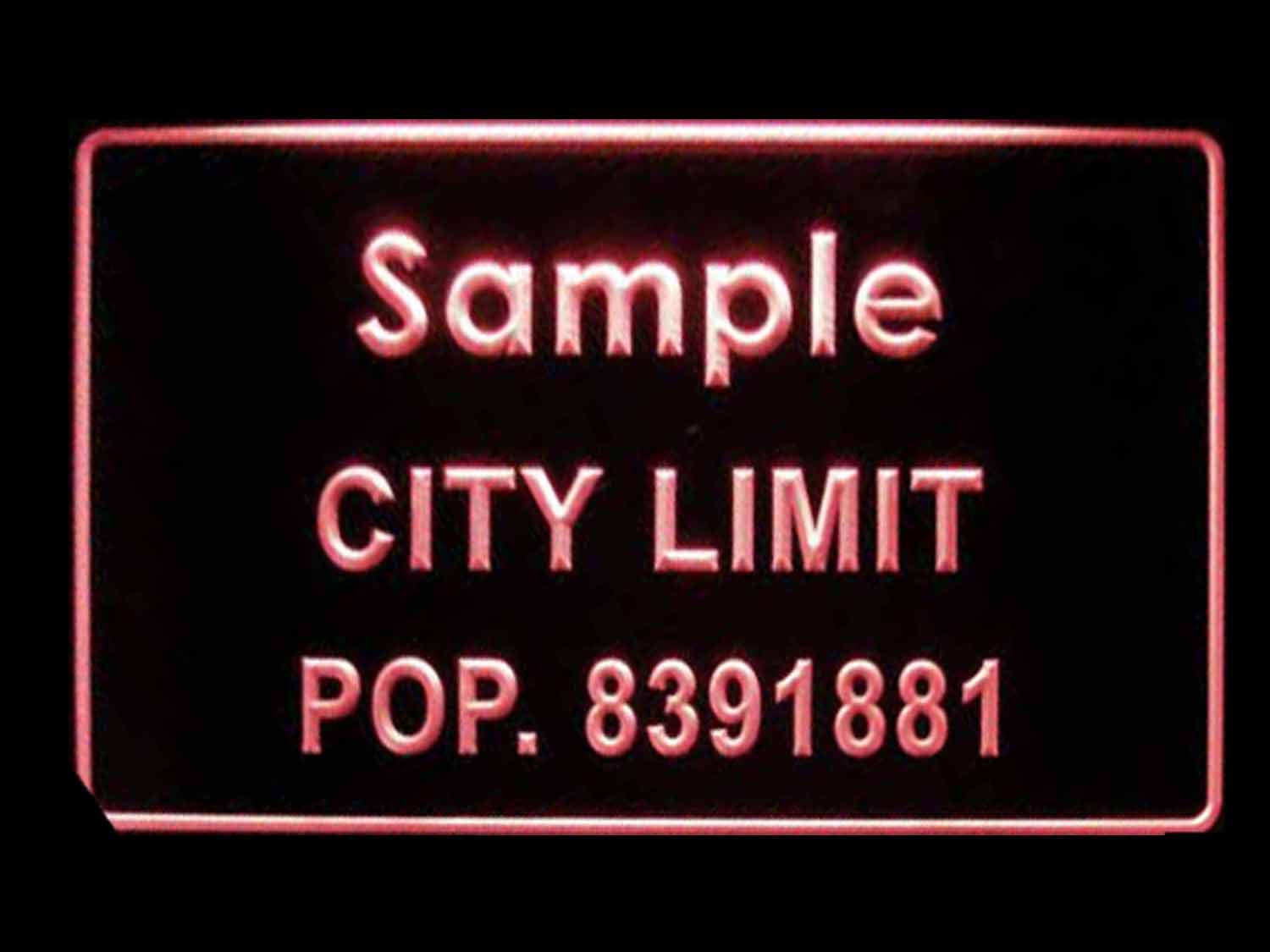 ADVPRO Personalized Custom City Limit Name with Population Decor Neon Sign Pink 16x12 inches st4s43-t-tm-k