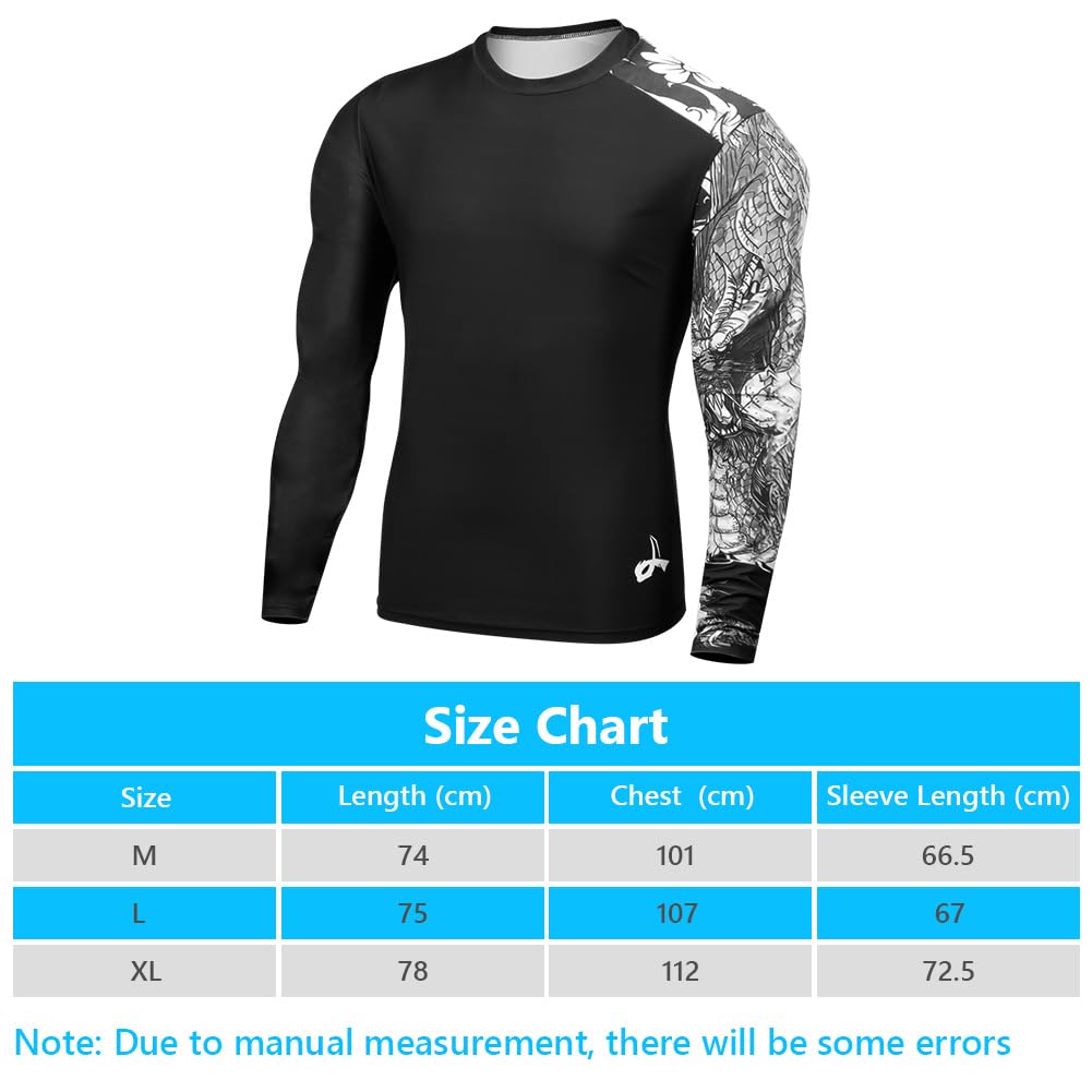 Camiseta Proteccion Solar Hombre Manga Larga UPF 50+ Anti UV Secado Rápido para Surf Natacion Running