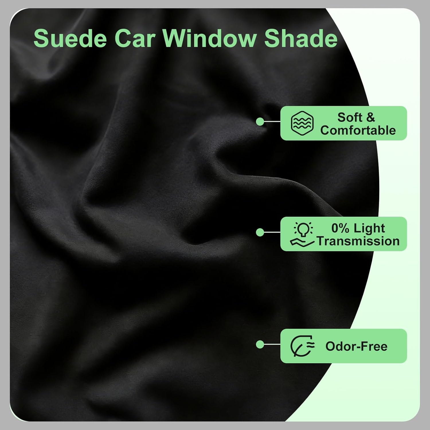 Side Window Sunshades for 2017-2022 CRV, Suede Fabric Window Covers for Privacy Car, Custom Fit Without Steel Rings, UV & Heat Protection Magnetic Installation (4 Pack)