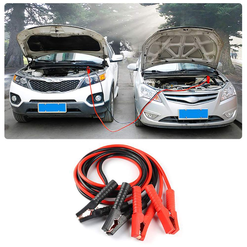 Ponticello per batteria auto, cavi di avviamento batteria per auto per impieghi gravosi da 2000 A Booster Cavo ausiliario per ponticello professionale per impieghi gravosi, 3 m 16 mm (4 m 16 mm)