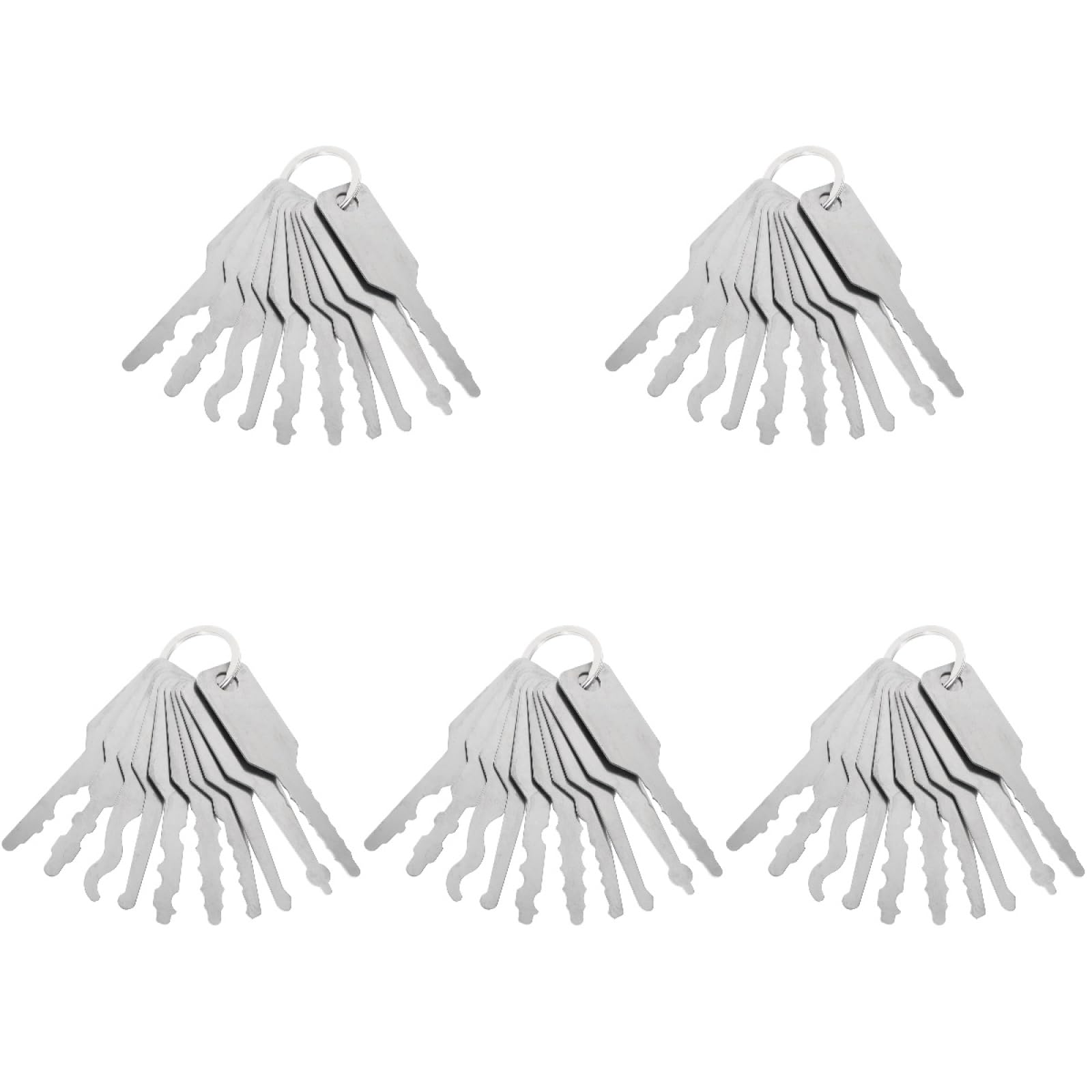 Embryo Assorted Car Key Blanks: 50 Pcs, Safe & Motorcycle Blanks, Stainless Steel, Bulk Assortment