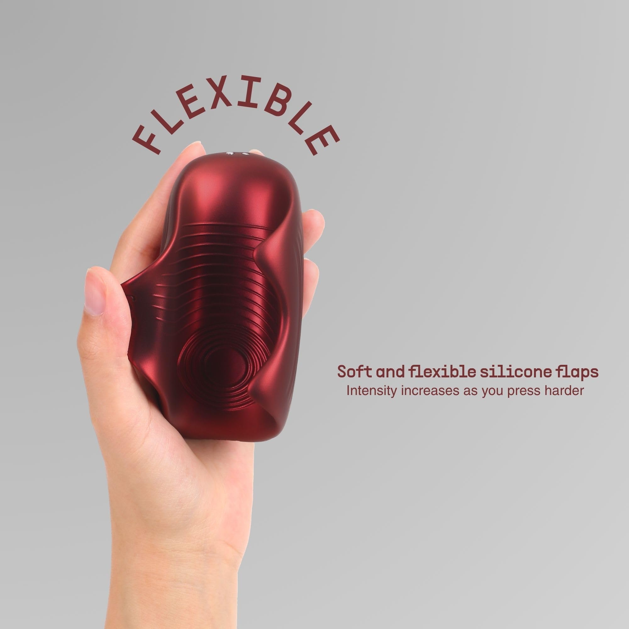 Manwan Sub.One Masturbatore Maschile Tapping – Masturbatore Automatico con Pleasure Assist, 5 Modalità & 5 Intensità, Stimolazione del Frenulo, Impermeabile IPX7, Ricarica Magnetica - Rouge Foncé
