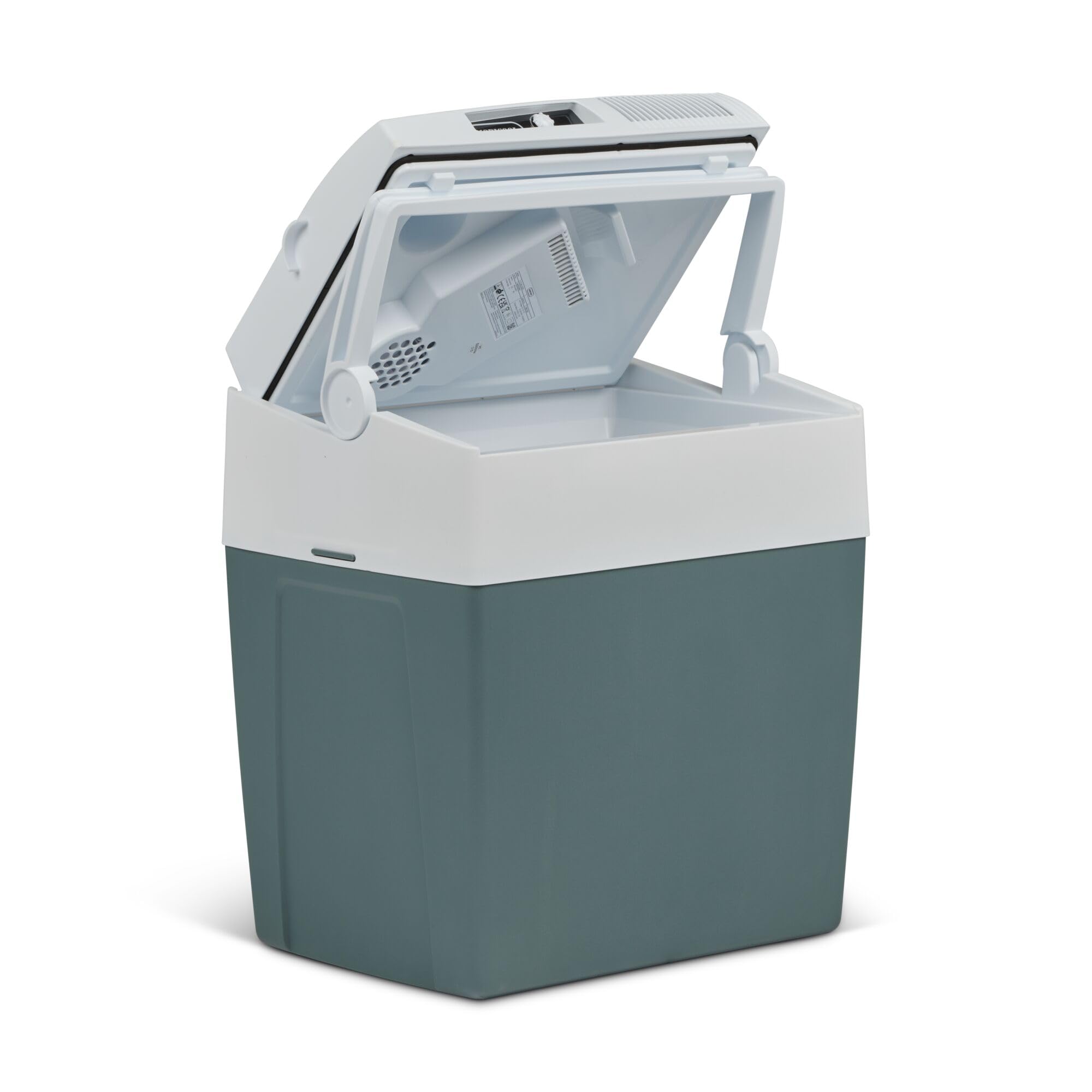 Mobicool ME27 elektrische Kühlbox, 12V und 230V, 26L, blau – Mini-Kühlschrank für Auto, Camping, Urlaub, Boot, Festivals – leicht, tragbar, mit praktischem Kabelfach und Eco/Max Modus