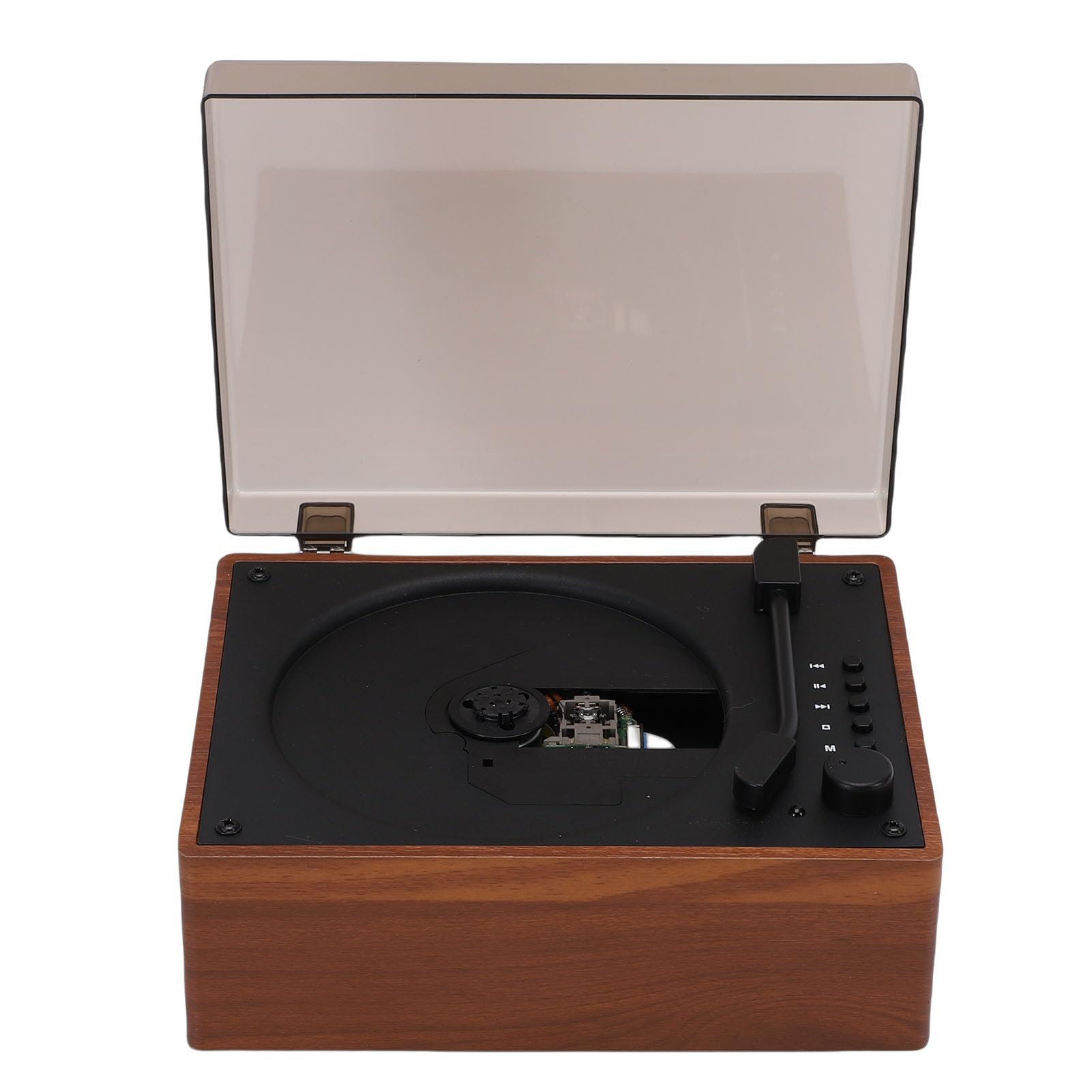 Lettore CD Portatile Bluetooth Vintage per Fan retrò Domestici con Riproduzione Senza Perdita di Dati per Audiofili (Marrone)