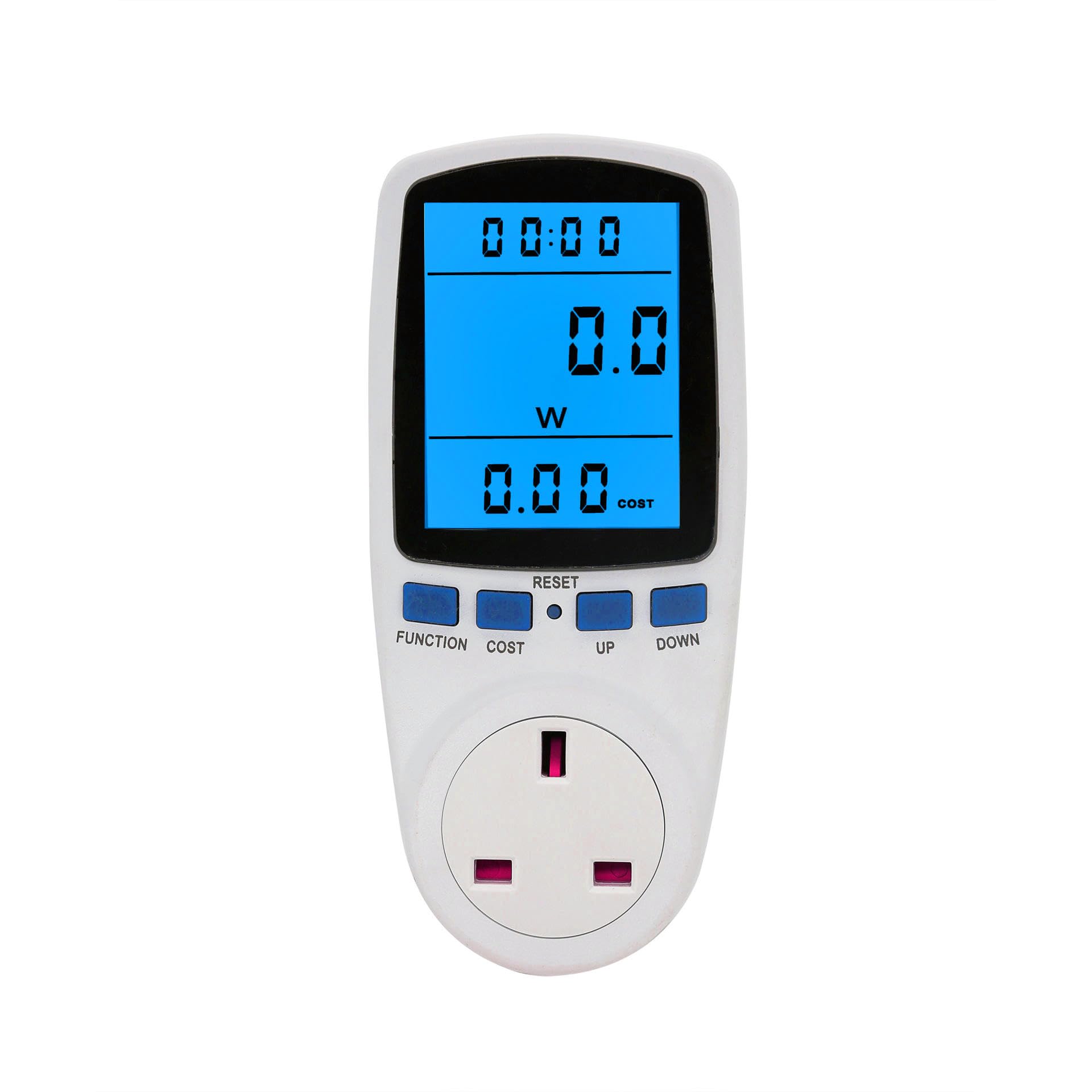 Digital power energy meter (BACKLIT) - Socket wattmeter - Electricity Usage Monitor - Power Consumption Monitor