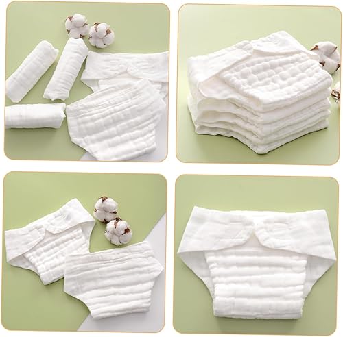 Miniatura 3 de 5 piezas de pañales reutilizables lavables para pañales de tela, insertos de fibra de algodón suave para recién nacidos, niños y niñas
