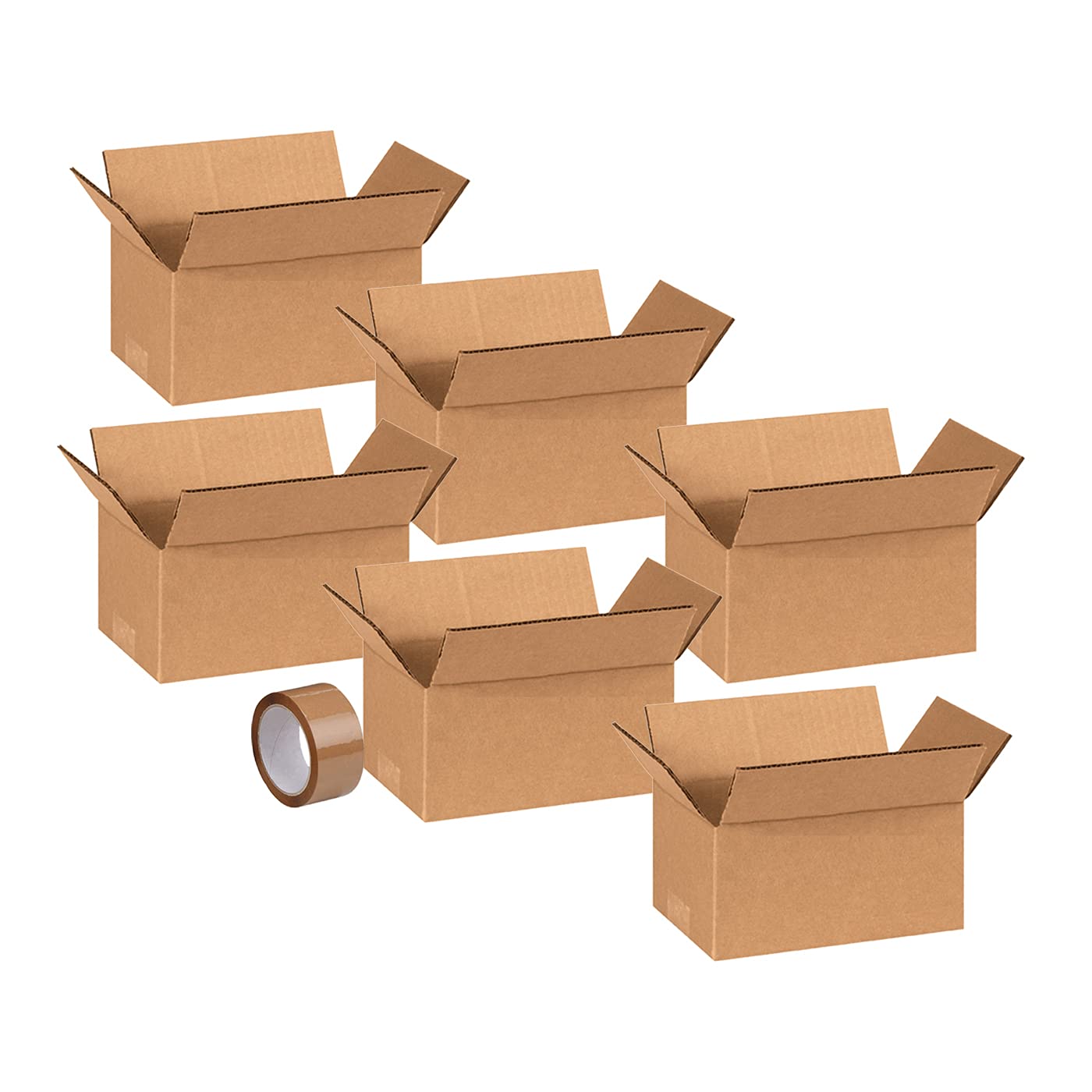 Majik Corrugated Box/Shipping Boxes/Packaging Boxes with free tape (12x8x5, Set of 6) (B097JR494L) Amazon Price History, Amazon Price Tracker