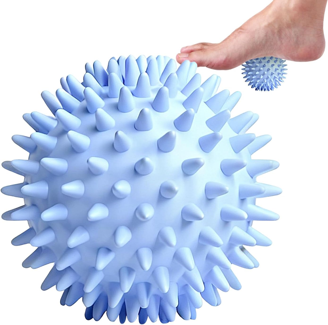Deep Tissue Ball, Trigger Point Massage Roller, Firm Core Sphere with Textured, EVA Foam Tool, Equipment with Portable Design, Recovery Fitness Accessory, for Home Yoga Gym Muscle Relief