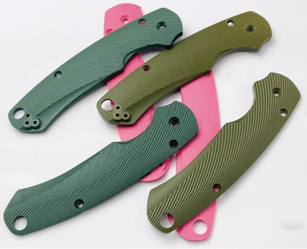 1ペアの滑り止めG10スケールハンドル交換用、C81パラミリタリー2に適合