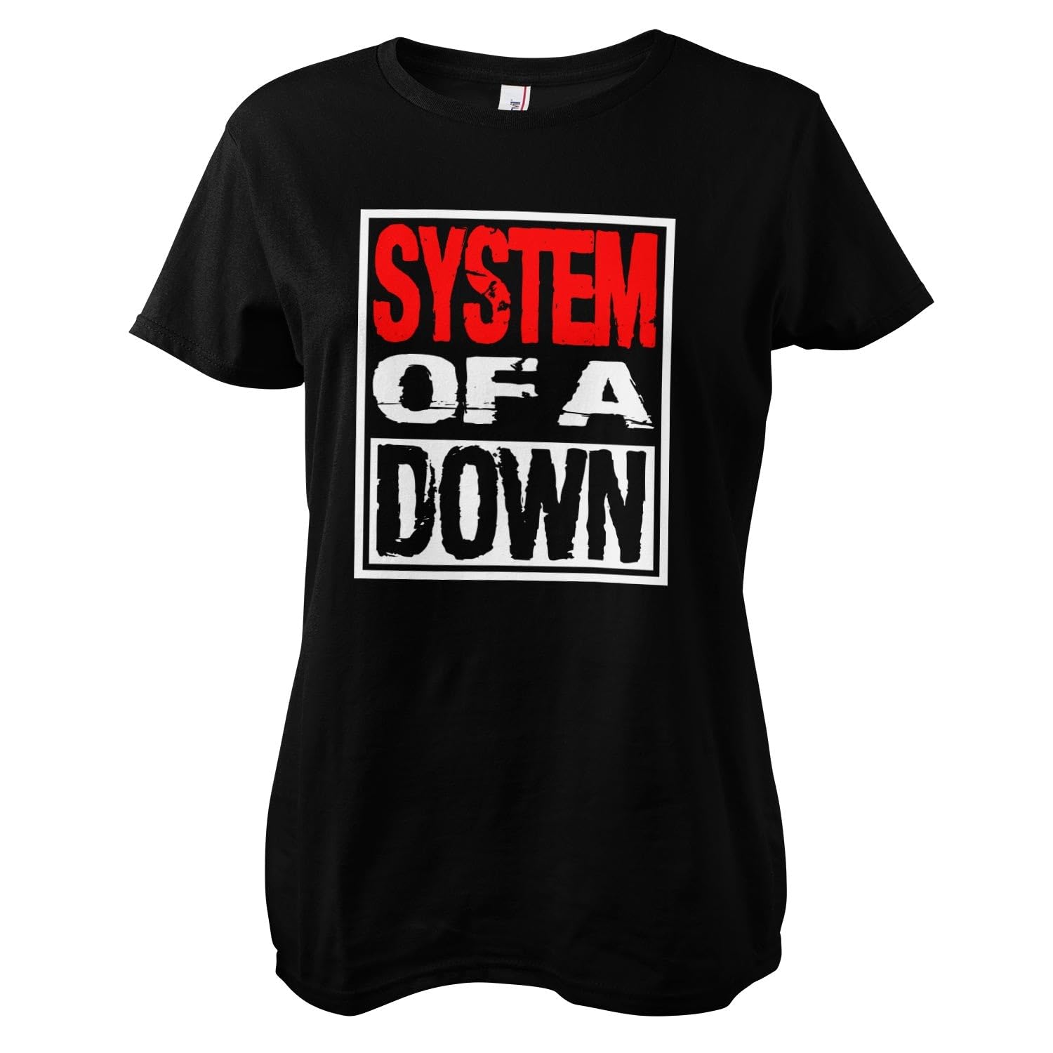 System Of A Down Women's Black Officially Licensed Logo T-Shirt (Black), XX-Large