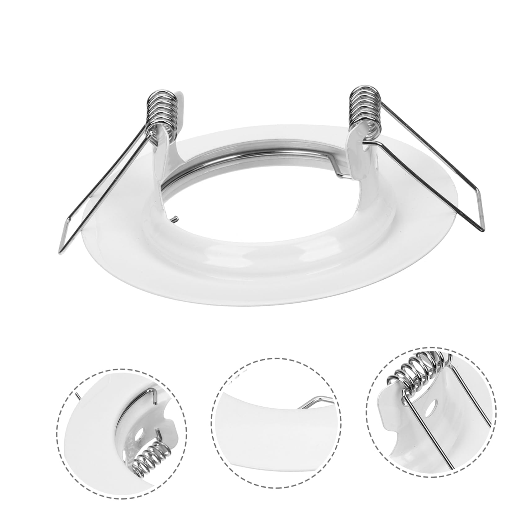 NULYLU 6 Led Trims Recessed Trim Covers Gu10 Recessed Light Covers for Kitchen Dining Bedroom Hallway