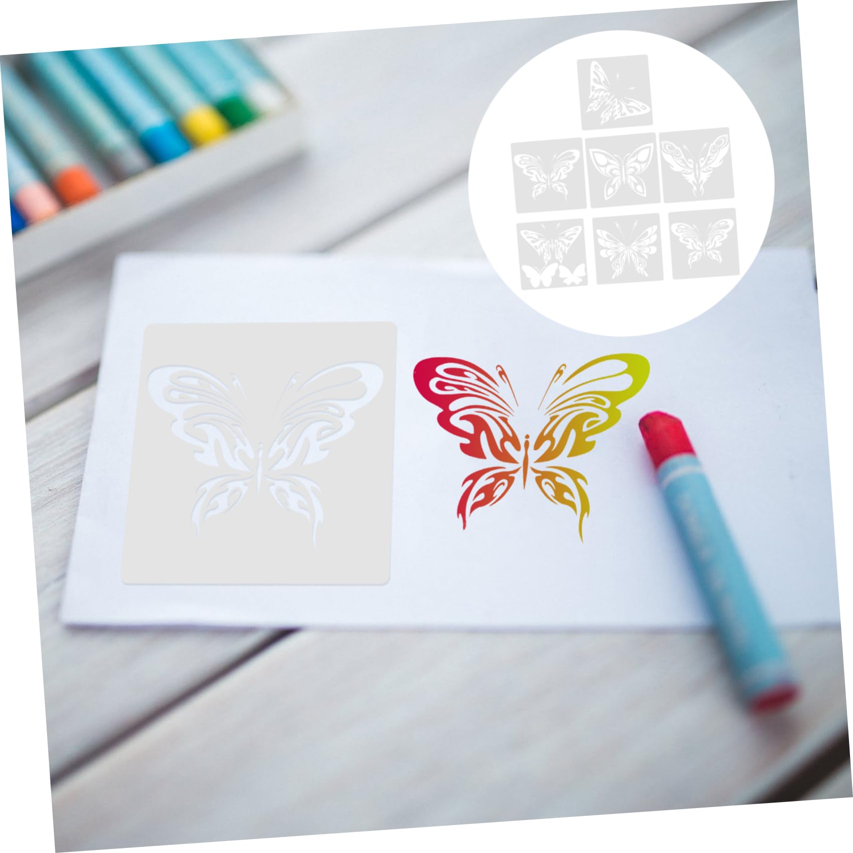 ARTIBETTER 3 Ensembles Pochoirs De Dessin Réutilisables Forme De Ensemble Pour Bricolage Et Peinture Diy Pour Garçon Fille Et Adultes Activités Classe Domicile 7 Pièces * 3