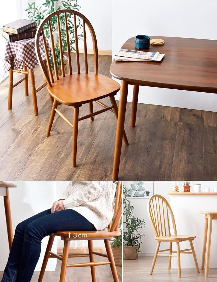 Amazon｜ダイニングチェア 天然木 ボウバック ダイニング リビング