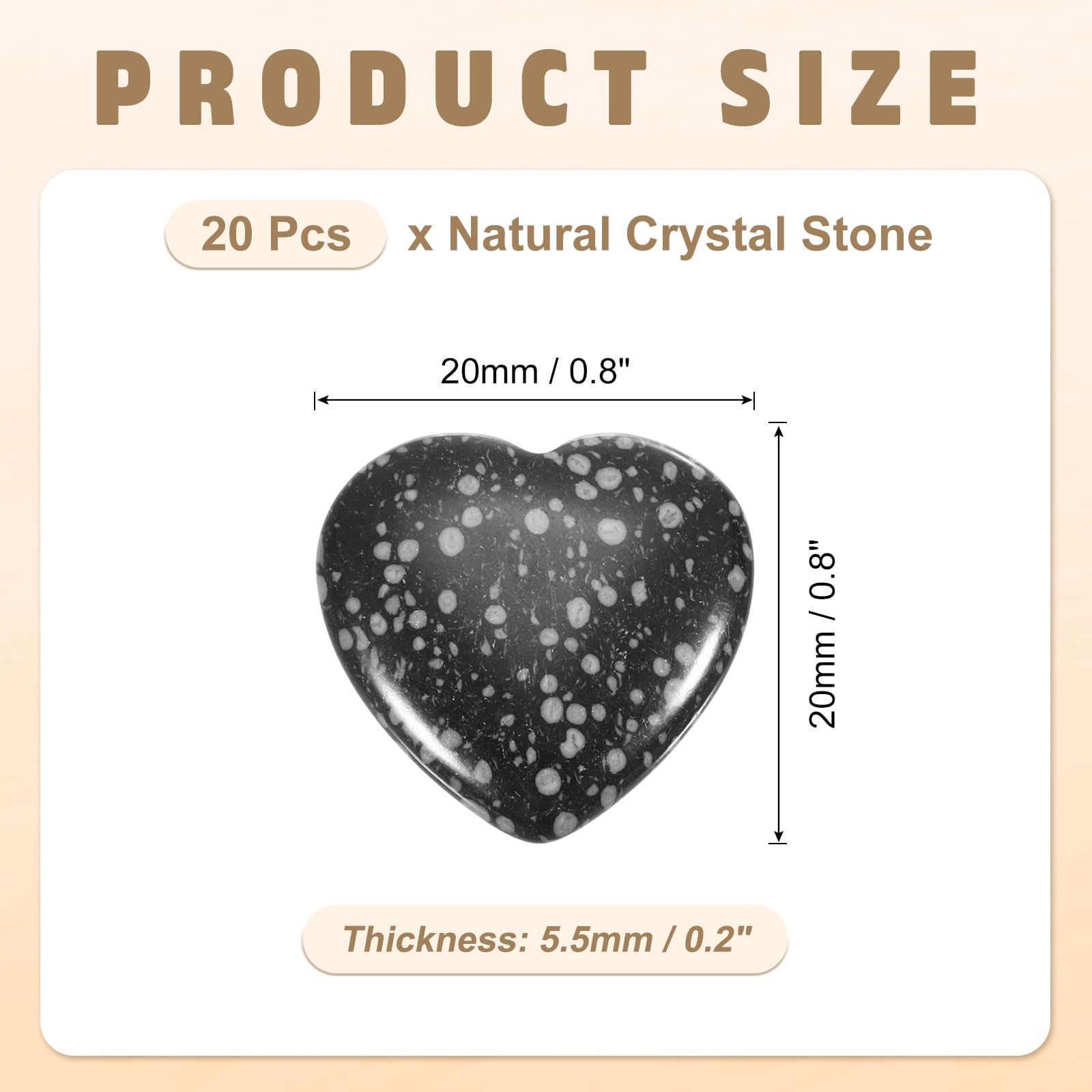 PATIKIL 20 Pcs Natural Heart Shaped Crystal Stone, 1 Inch Mini Polished Love Gemstone Crystal - Image 2