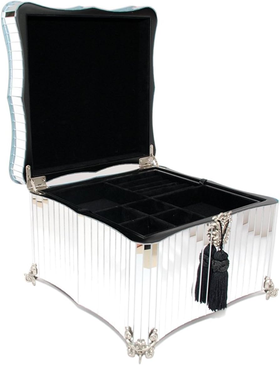 Glamour Mirrored Jewelry Box by decore Bay