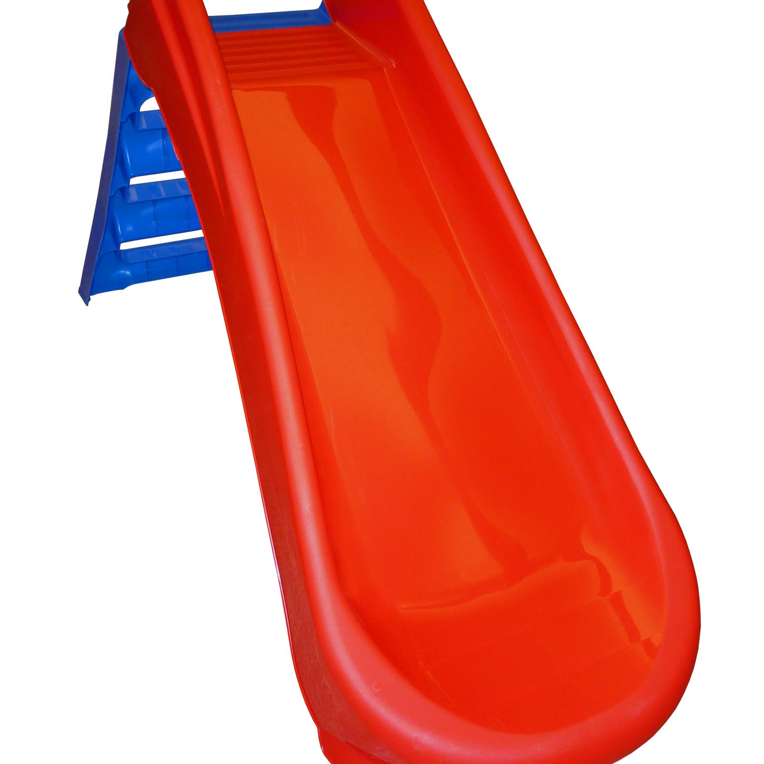 Sport1 scivolo per bambini 3 gradini pieghevole salvaspazio. Scivolo da giardino per bambini 1-4 anni super resistente. Scivolo per bambini da casa in plastica 130x47x72cm. Rosso/Blu. Max 30kg