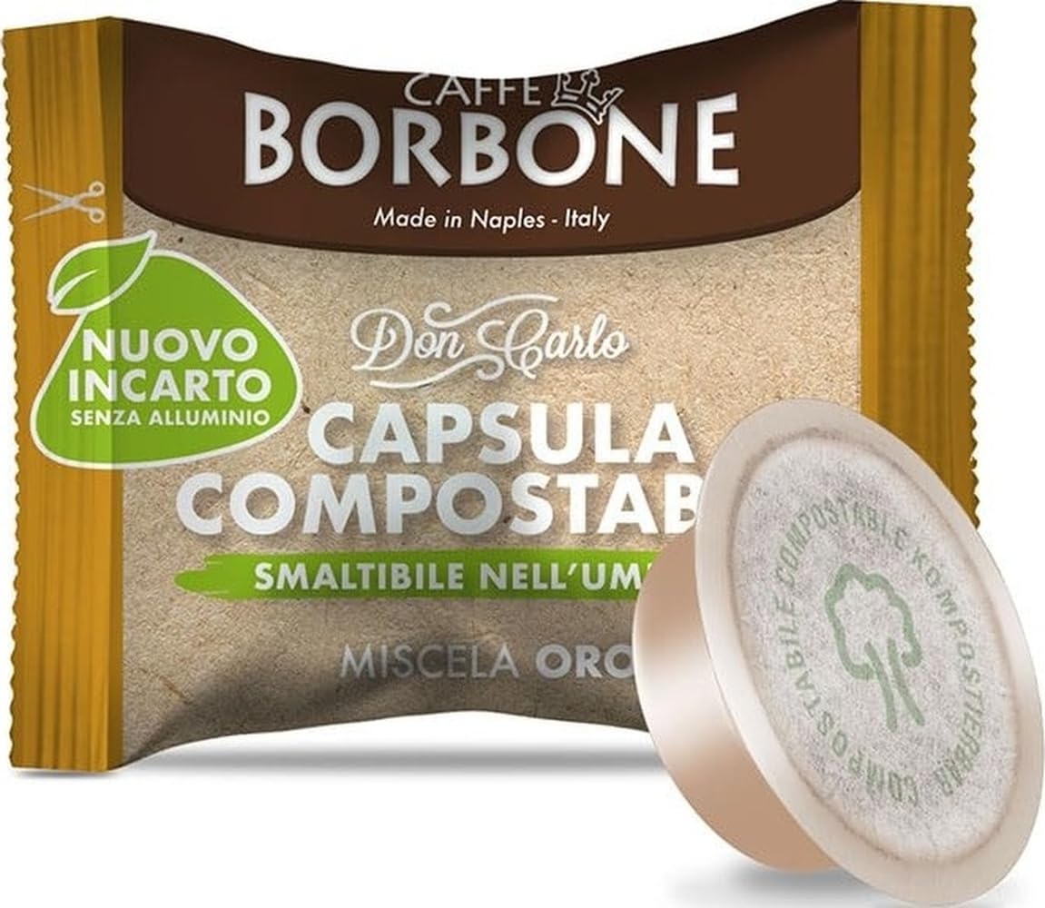 Caffè Borbone - 900 cápsulas de café compatibles con cafeteras Lavazza A Modo Mio, mezcla dorada