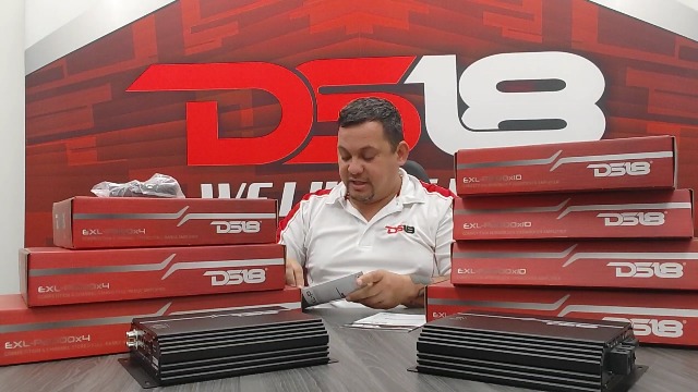 DS18 EXL-P1200X4 Korean 4-Channel Full Range Car Audio Amplifier