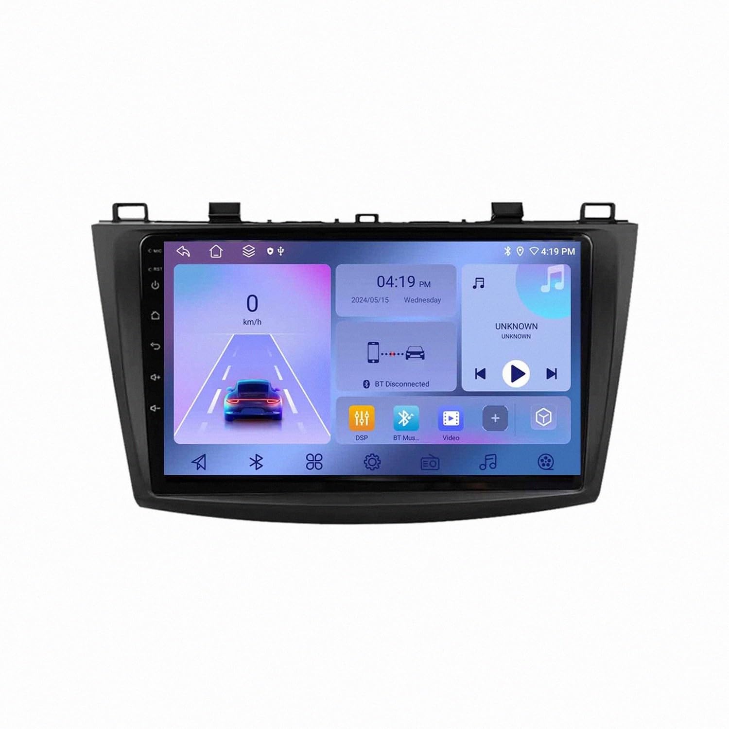 Radio Coche 2 DIN Carplay Inalámbrico KIA Sportage 2005 Pantalla Android Auto 8