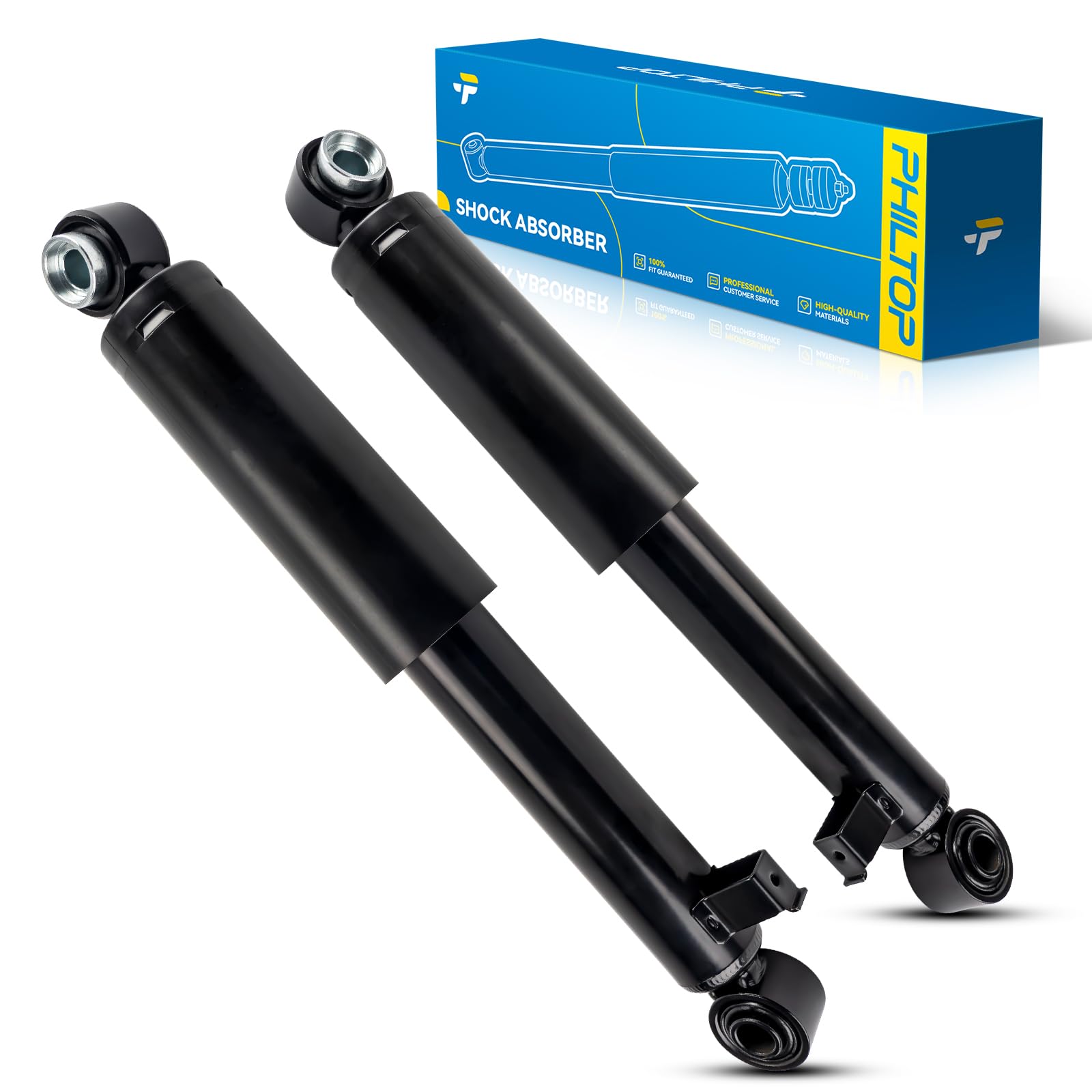 ‌PHILTOP Rear Shock Assembly for 2007-2012 Hyundai Santa Fe 2011-2013 Kia Sorento 2007-2012 Hyundai Veracruz 37322 * 2 - Quick Fit Suspension Replacement‌