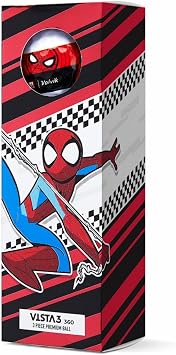 Volvik x Marvel, Vista3 360 - Spider-Man Dozen Golf Balls, White