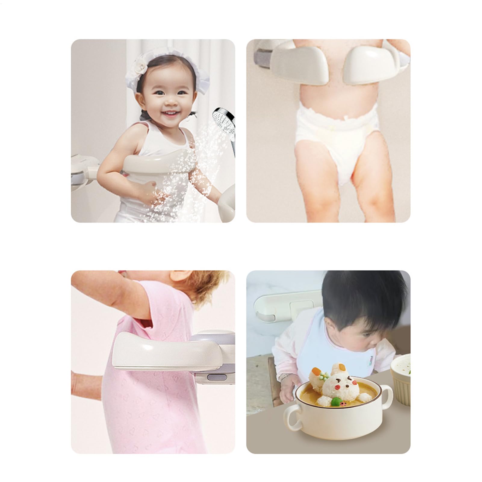 Soporte De Baño Para Bebé Soporte De Ducha Para Niños Montado En La Pared | Accesorios De Bañera Para Bebés Niños Niñas Mayores De 6 Meses